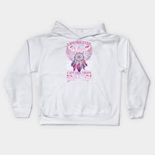 Mom Son He Is My Guardian Angel Kids Hoodie